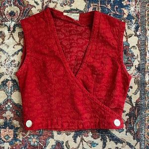 Vintage Cropped Vest
